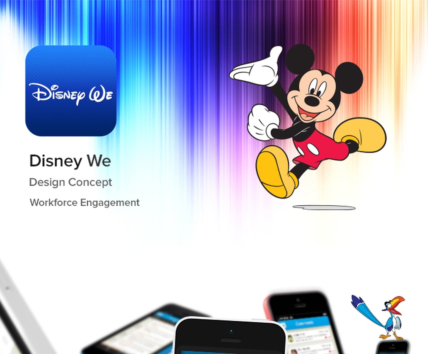 Disney Workflow Engagement mobile app concept
