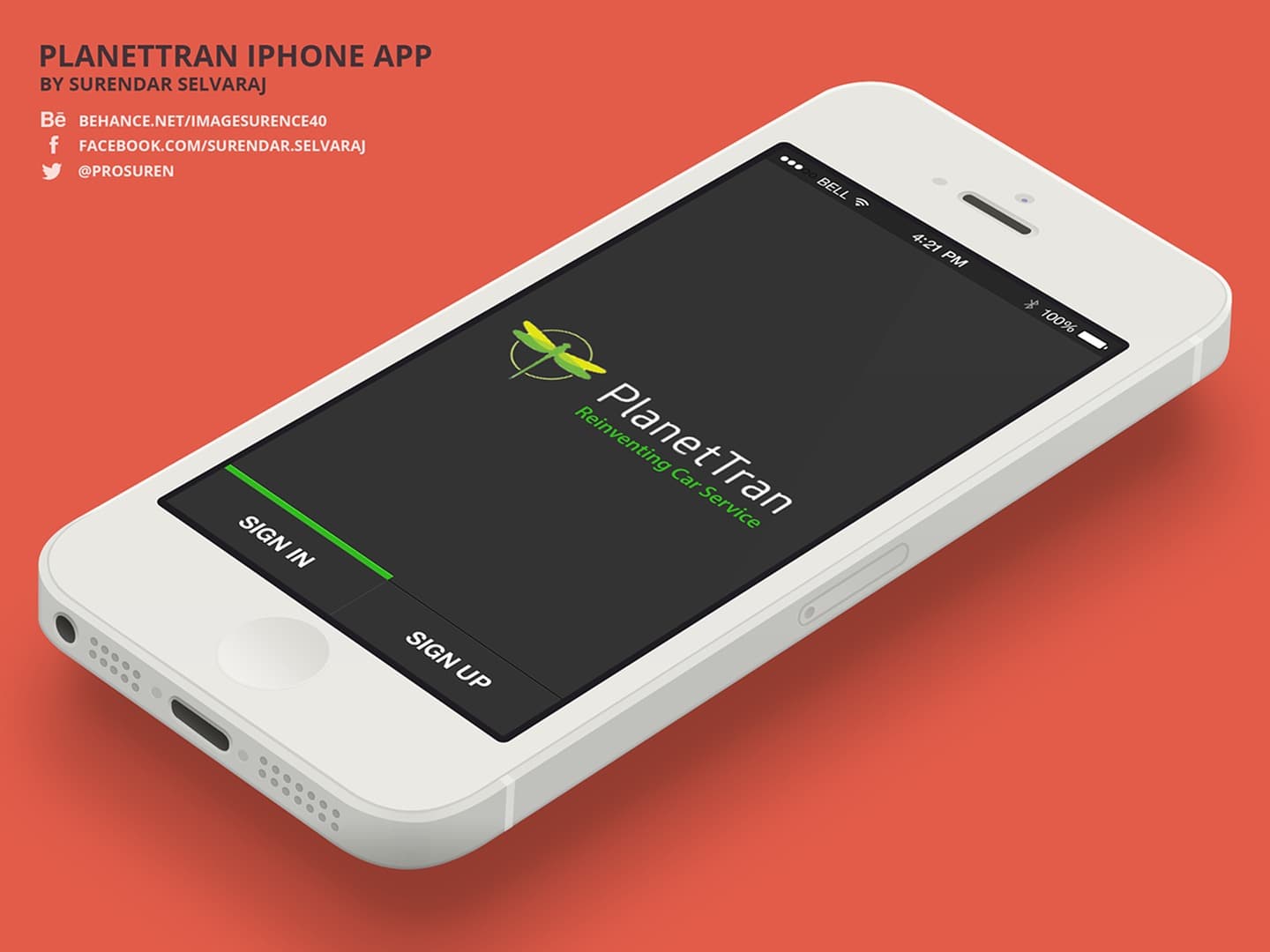 PlanetTran eco-friendly iPhone booking app