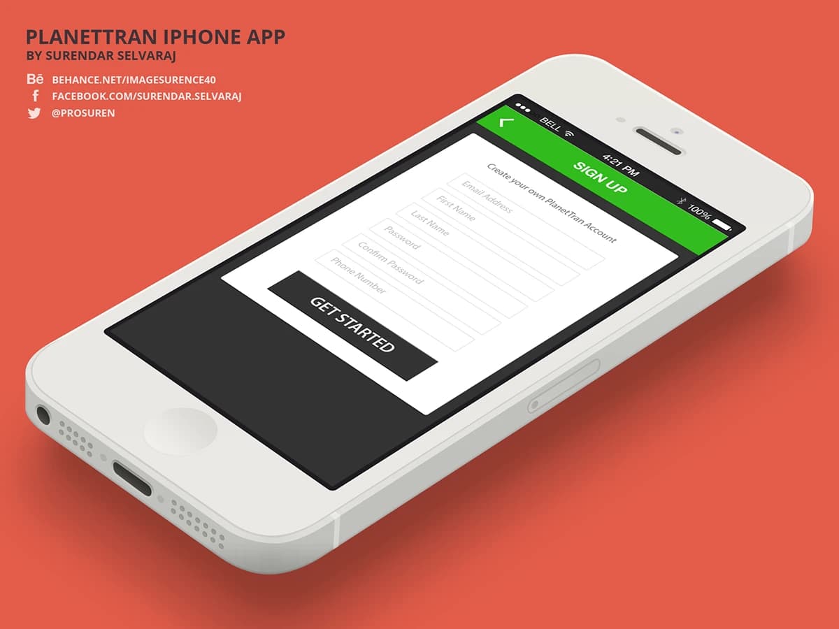 PlanetTran iPhone app trip detail and reservation management screen