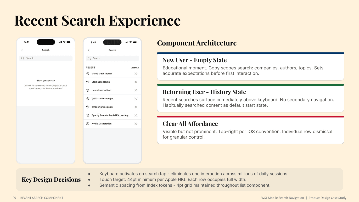 Suggested search: multi-entity suggestions across topics, sections, companies, authors, and opinion